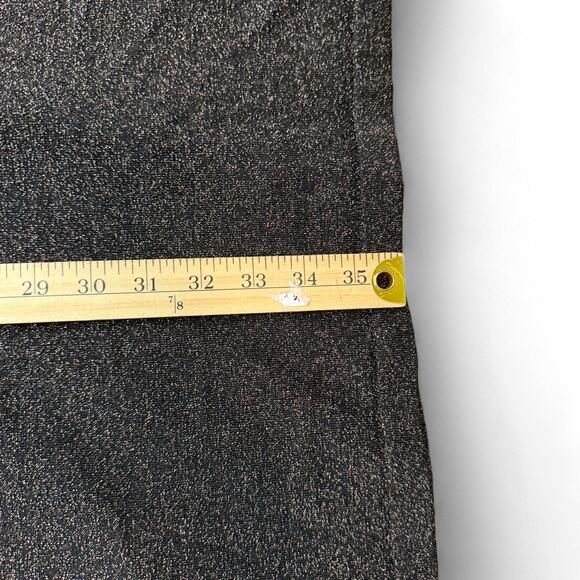 J. McLaughlin Black Metallic Knit Midi Dress Size Small Shimmer Minimalist Party - Picture 10 of 10